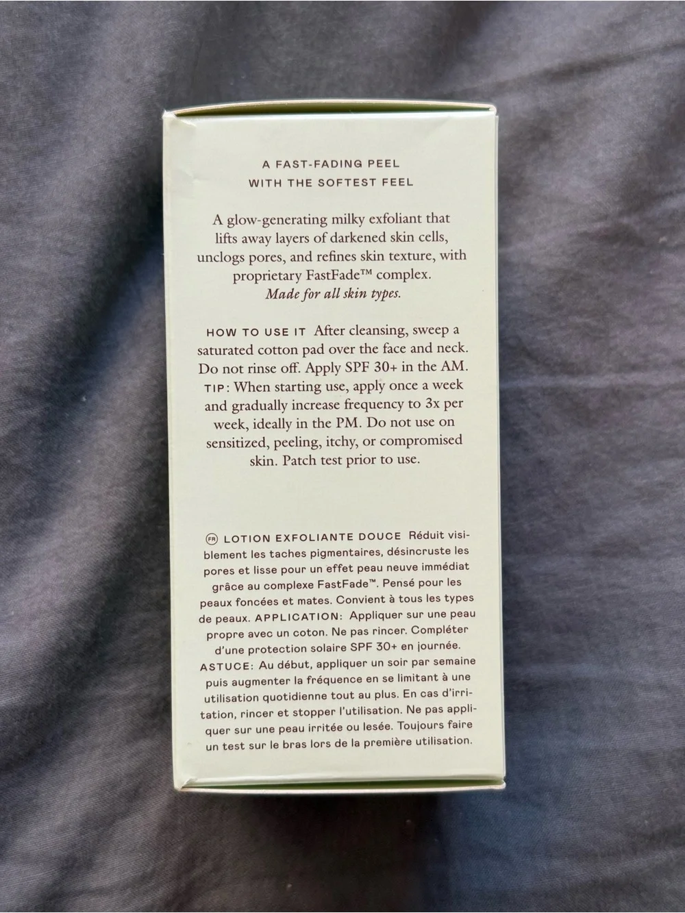 BNIB EADEM Sealed Cashmere Peel Milky Exfoliant & Hydrating Essence
